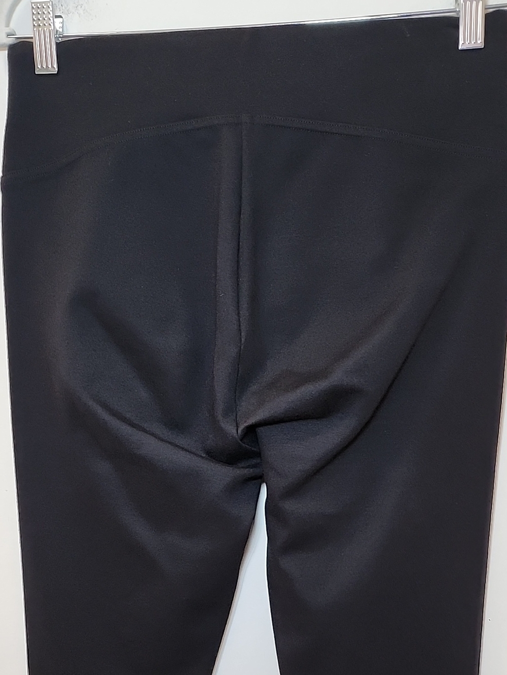 Spanx Perfect Front Slit Ponte Leggings Black  Strechable Size Meduim - Picture 13 of 14
